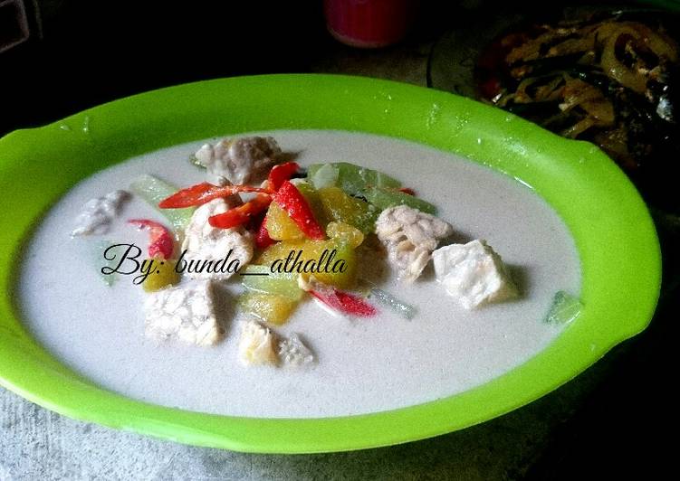 Langkah memasak Sayur lodeh labu Anti Gagal