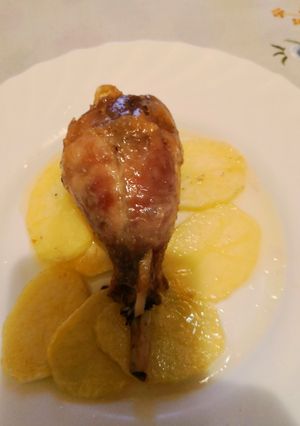 Una foto de Confit de pavo