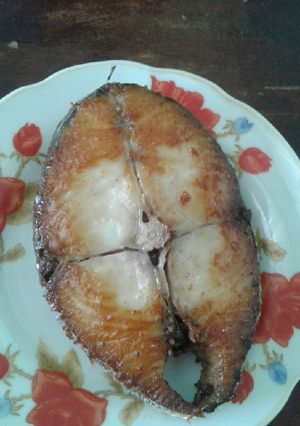 Hình của món Cá thu chiên bơ.