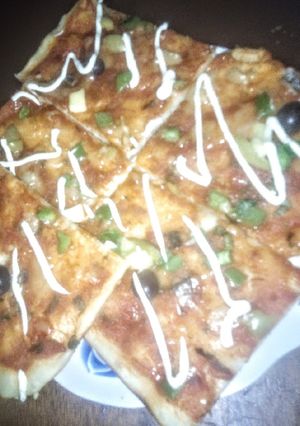 صورة لوصفة بيتزا 🍕