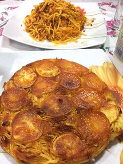 عکسی از دستور ماکارونی خوابگاهی😅