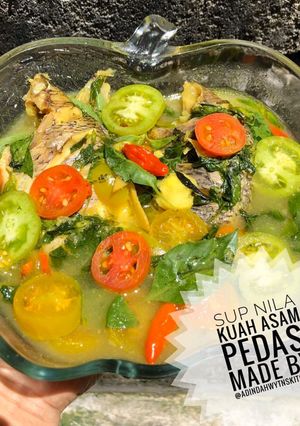 Foto resep 20. SUP IKAN NILA KUAH ASAM PEDAS made by @adindahwytnskitchen 🌻