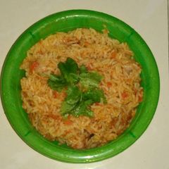 A picture of Tomato pulao.