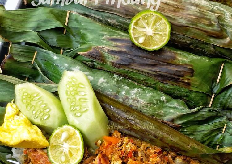 Cara meracik Nasi Bakar Sambal Pindang, Bikin Ngiler