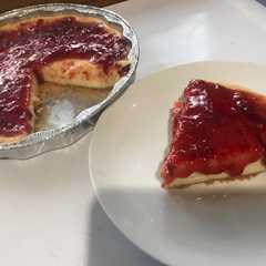 Una foto de Cheesecake horneado