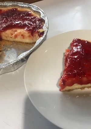 Una foto de Cheesecake horneado