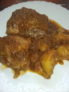 Una foto de Pollo en salsa de cola y soja