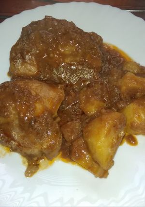 Una foto de Pollo en salsa de cola y soja