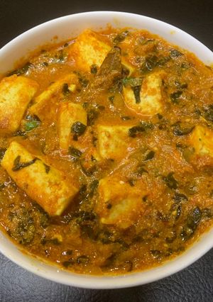 A picture of Methi Paneer.