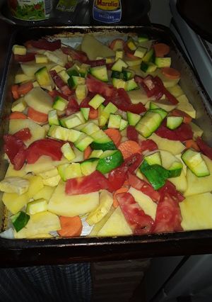Una foto de Verduras al horno