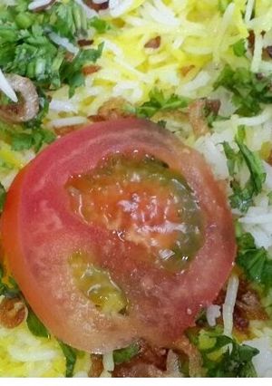 A picture of Bhatkali Chicken Biryani.