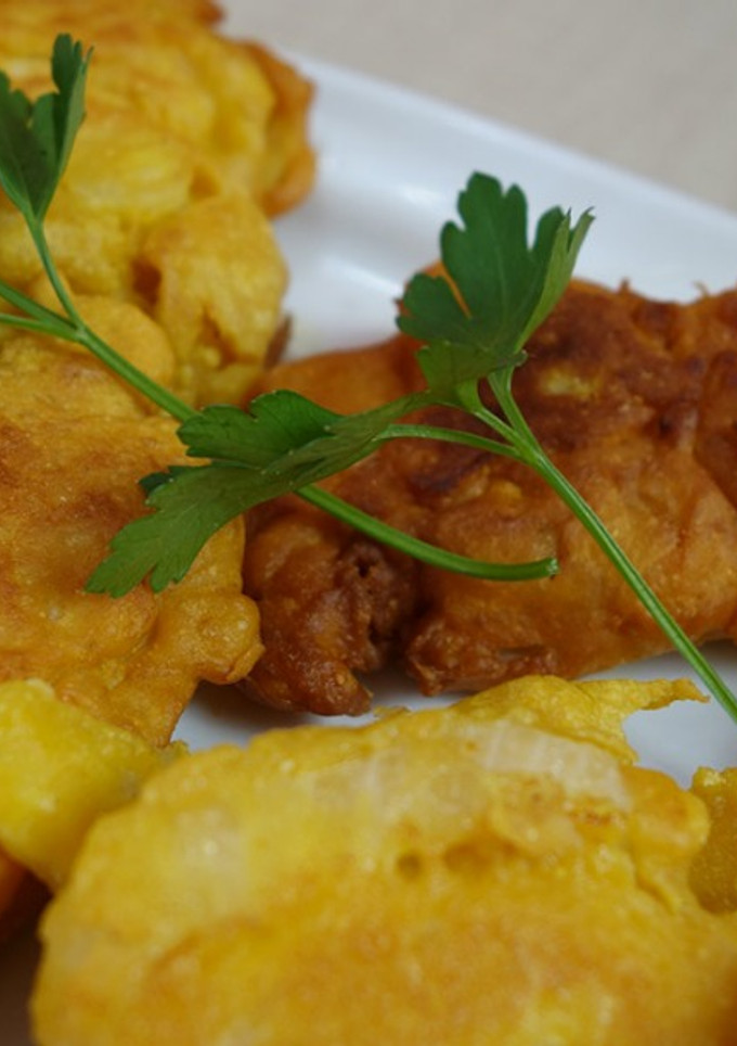 Una foto de Receta de Bhaji de cebolla