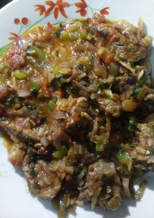 A picture of Stewed beaf#localfoodcontest_Kakamega.