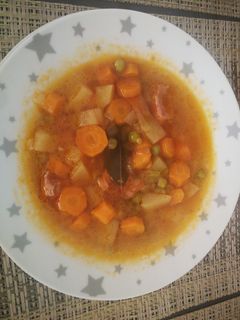 Una foto de Estofado de verduras en olla express 👩🏻🍳