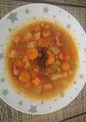 Una foto de Estofado de verduras en olla express 👩🏻‍🍳