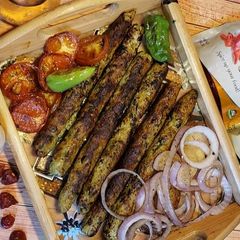 A picture of Chicken seekh kabab.