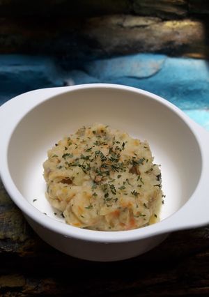 Foto resep Mpasi 10 mo mashed potatoes, beans and carrots