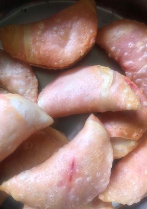 A picture of Beetroot Gujiya.