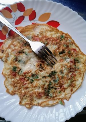 A picture of Delicious ommlette for breakfast.