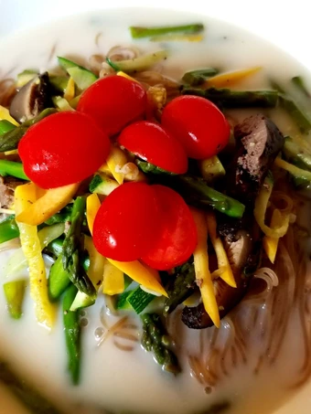 Recipe Naengmyeon in soymilk broth 豆浆冷面 which Delicious