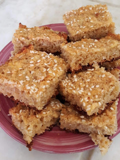 Una foto de Budín de manzana y coco sin harina!!!