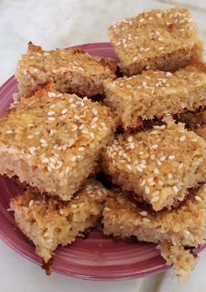 Una foto de Budín de manzana y coco sin harina!!!