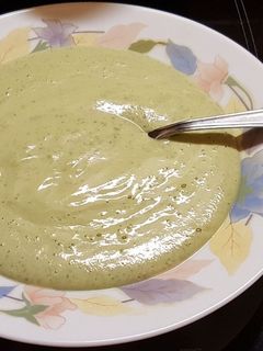 Una foto de Crema de calabacín
