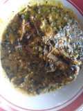 Ede(cocoyam) and bitter leaf soup