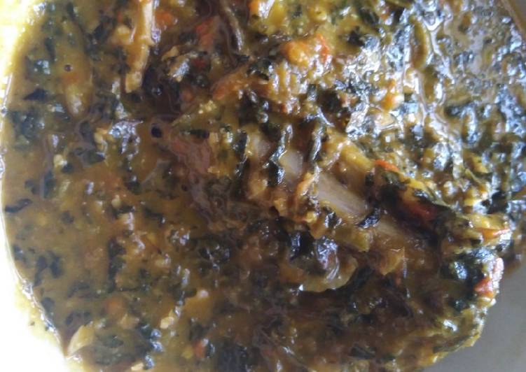 Steps to Prepare Favorite Ede(cocoyam) and bitter leaf soup