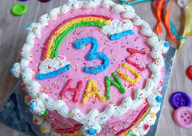 Cara Gampang Membuat Sponge Cake (Based Birthday Cake) Anti Gagal