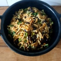 A picture of Rajma pulao.