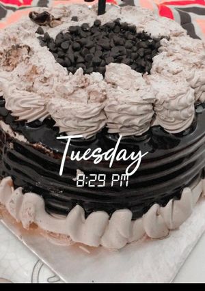 A picture of Beautiful chocolate cake 🎂✨.