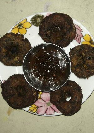 A picture of Left over radish bhuji ke bdhe.