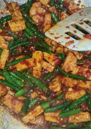 Foto resep Tumis tempe kacang