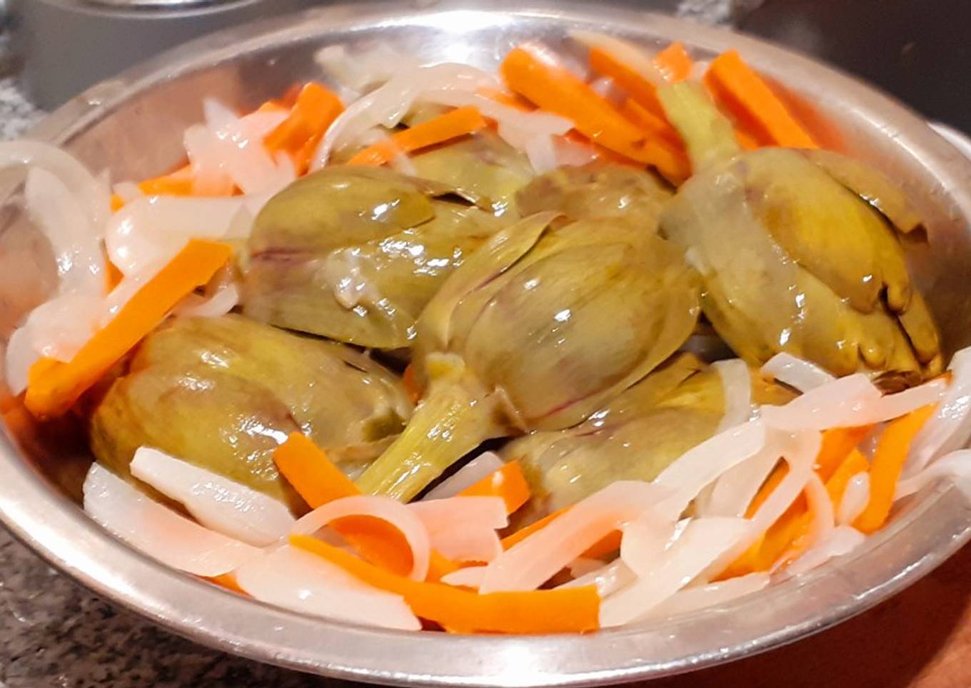 Alcauciles al escabeche