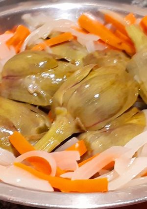 Una foto de Alcauciles al escabeche