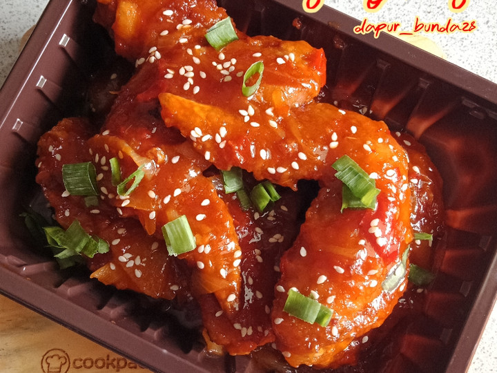 Cara Bikin Dakgangjeong (Korean Spicy Chicken Wings) Farah Quinn