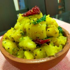 A picture of Tapioca (Kappa) Kerala Style.