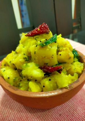 A picture of Tapioca (Kappa) Kerala Style.