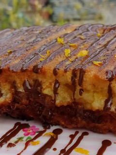 Una foto de Torrijas rellenas de dulce de leche