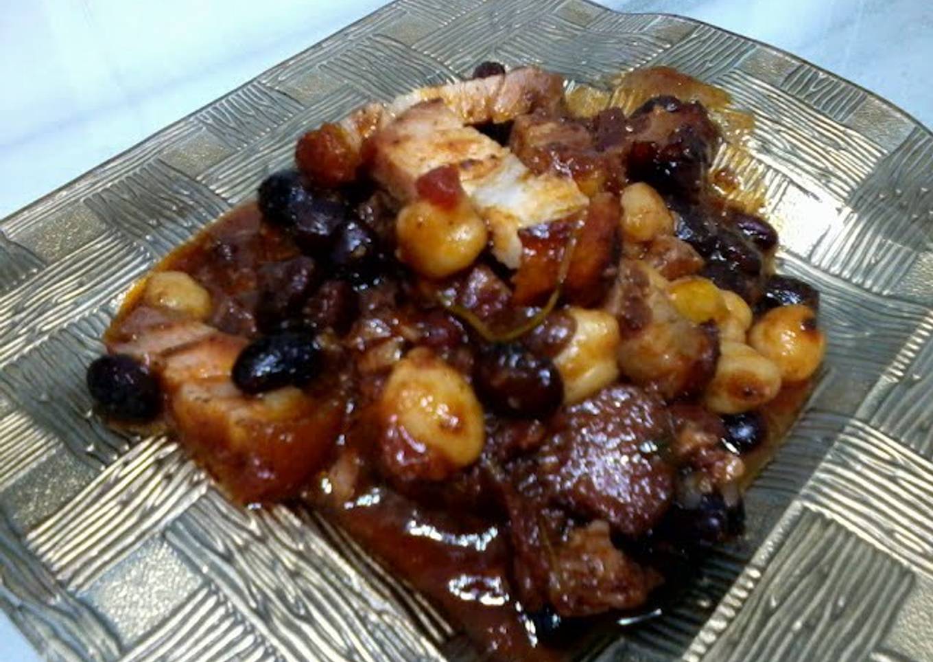 Roasted Pork With Chickpea Stew