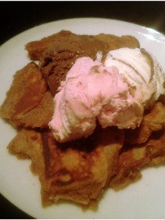 A picture of Chocolate Crepes (with ice cream).
