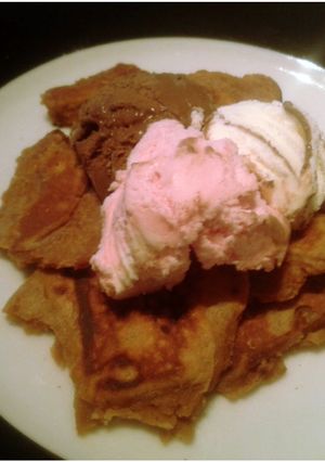 A picture of Chocolate Crepes (with ice cream).