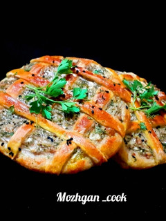 عکسی از دستور نان پیاز جعفری