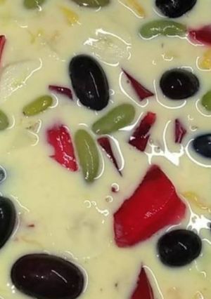 A picture of Fruit custard.