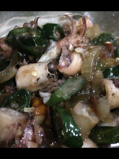 Foto resep Tumis Cumi Asin Cabe Ijo