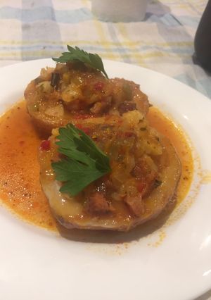Una foto de Papas rellenas