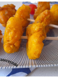 Una foto de Tortillitas de gambas