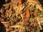 A picture of beef stew thick