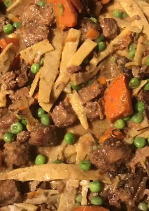 A picture of California Farm Cast Iron Beef and Beer Stew.